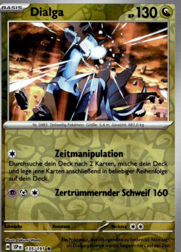 Dialga - Surging Sparks (Rare) [SSP-135] German / Near Mint / Reverse-Holo Normal
