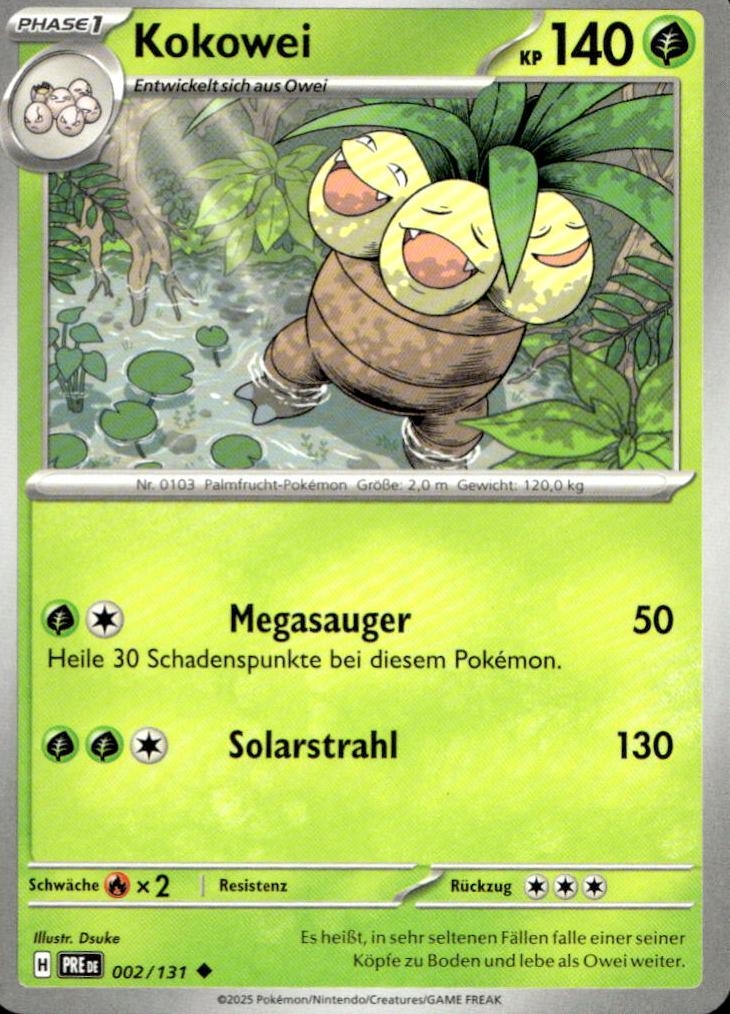 Kokowei - Prismatic Evolutions (Uncommon) [PRE-2] German / Near Mint / Normal