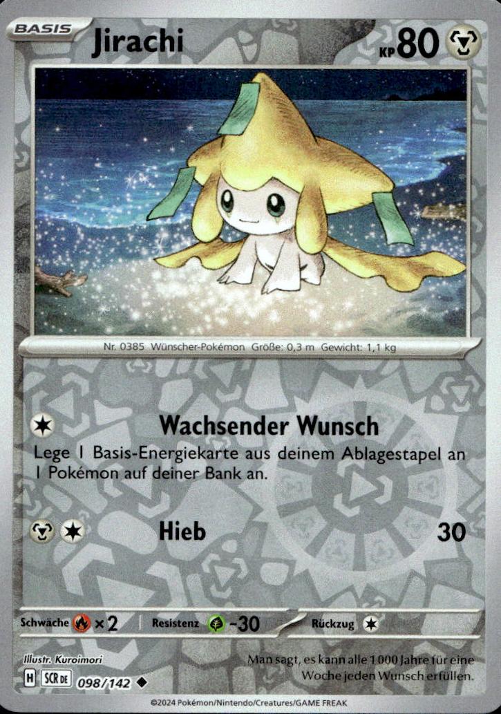 Jirachi - Stellar Crown (Uncommon) [SCR-98] German / Near Mint / Reverse-Holo Normal