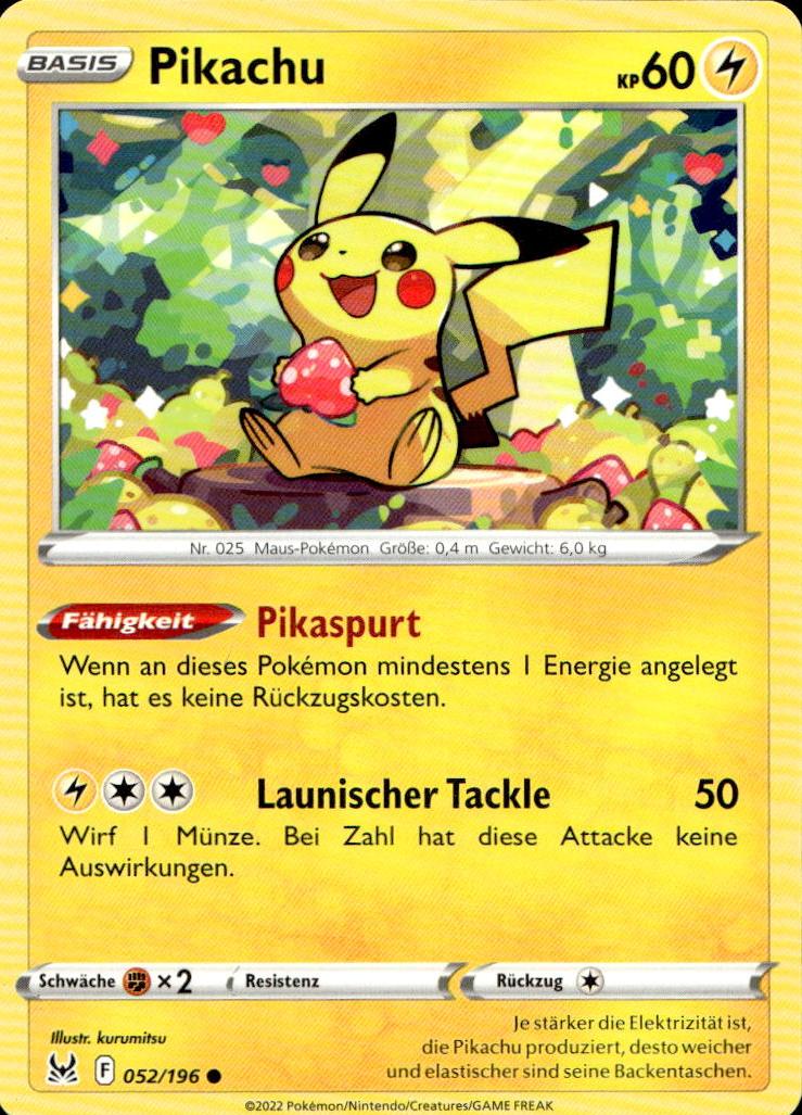 Pikachu - Lost Origin (Common) [LOR-52] German / Near Mint / Normal