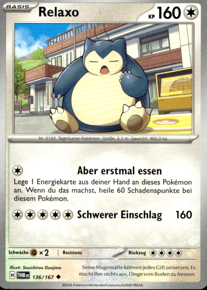 Relaxo - Twilight Masquerade (Uncommon) [TWM-136] German / Near Mint / Normal