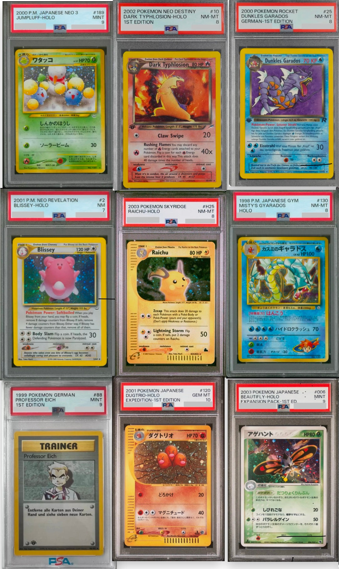 Pokemon Vintage PSA Mystery Pack WOTC 1997-2003