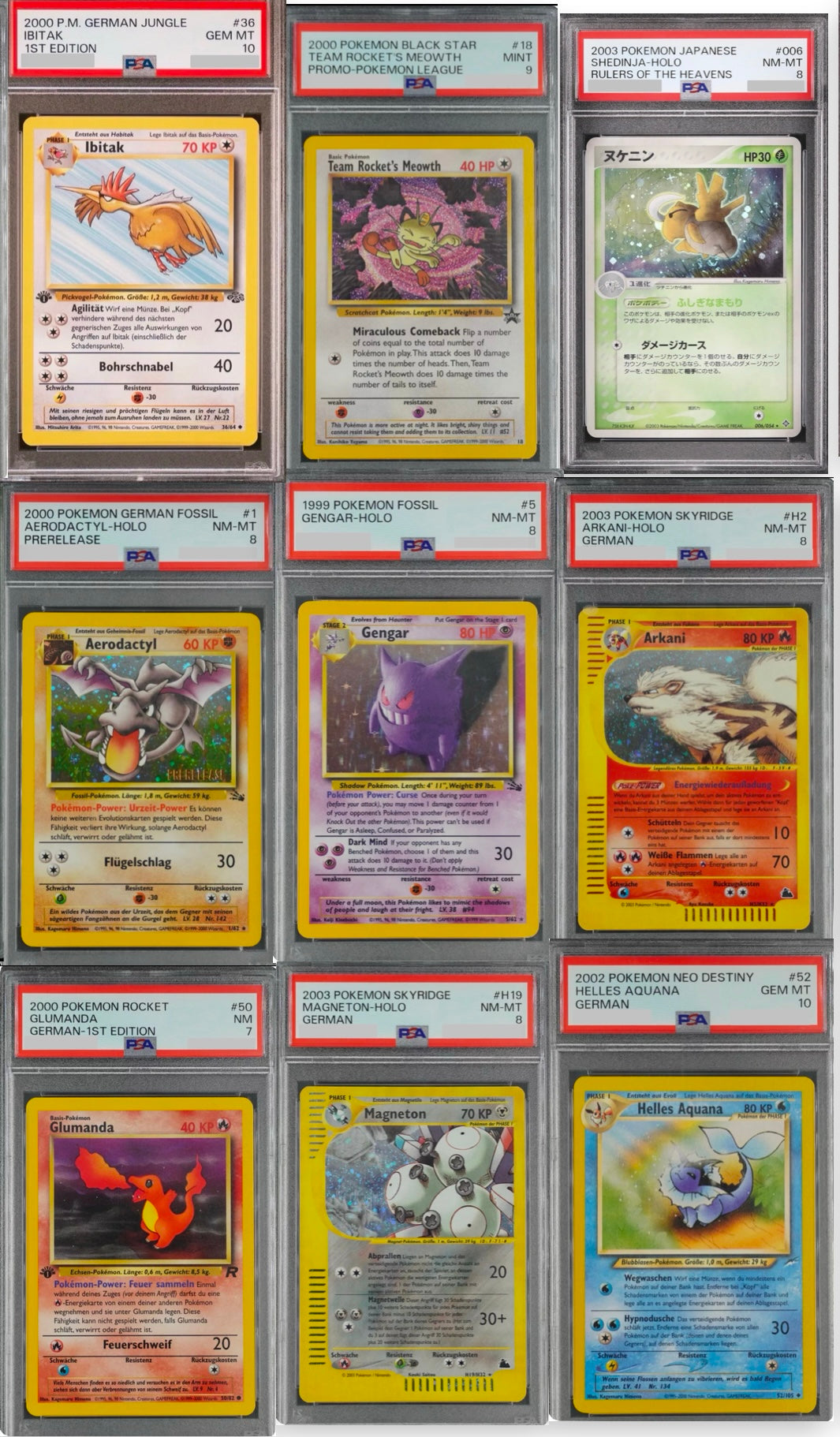 Pokemon Vintage PSA Mystery Pack WOTC 1997-2003