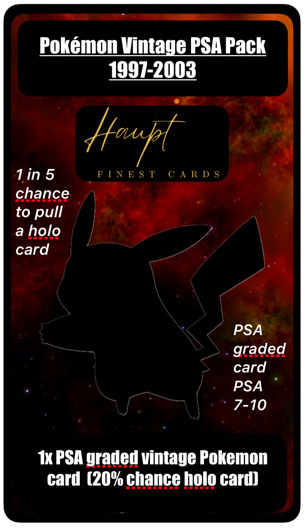 Pokemon Vintage PSA Mystery Pack WOTC 1997-2003