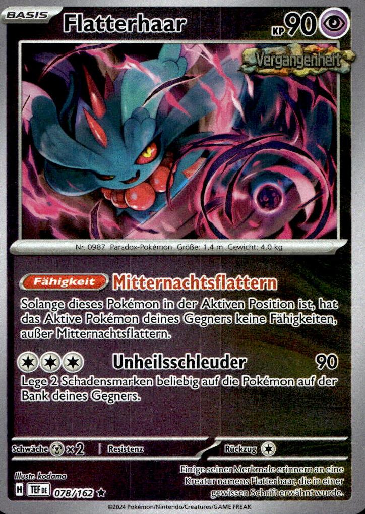 Flatterhaar - Temporal Forces (Rare) [TEF-78] German / Near Mint / Reverse-Holo Normal