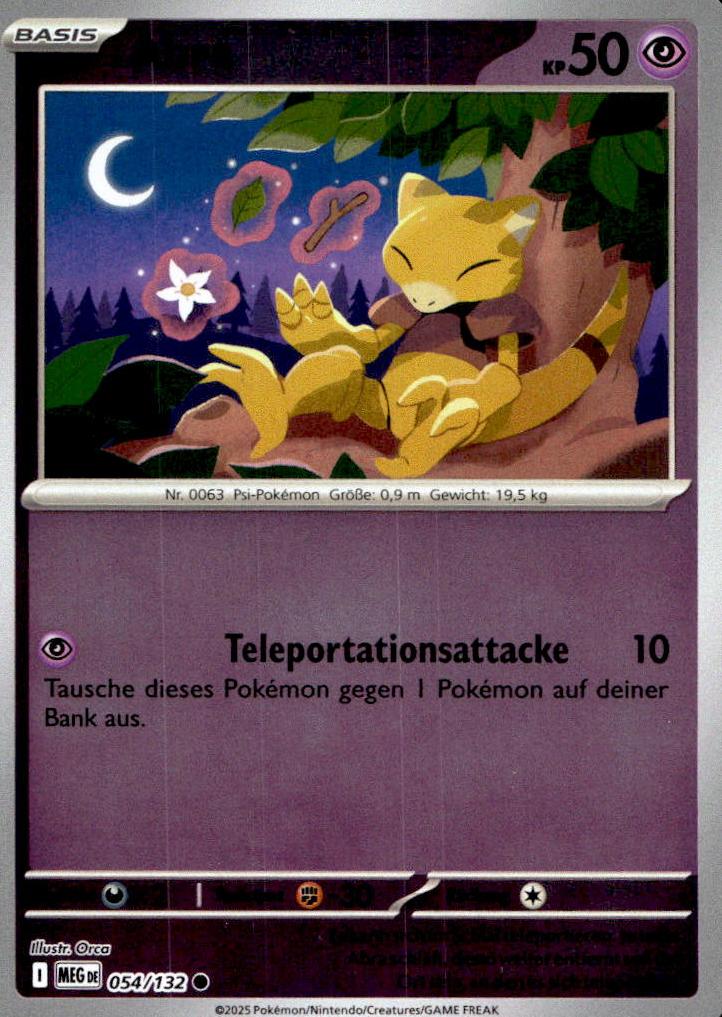 Abra - Mega Evolution (Common) [MEG-54] German / Near Mint / Reverse-Holo Normal