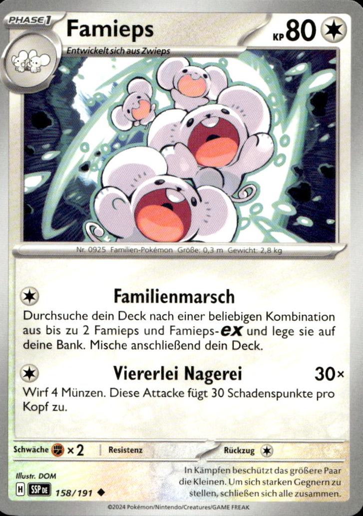 Famieps - Surging Sparks (Uncommon) [SSP-158] German / Near Mint / Normal