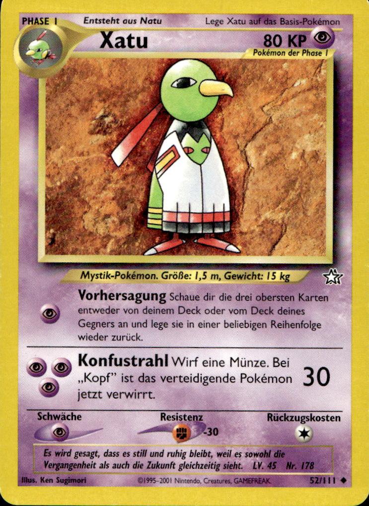 Xatu - Neo Genesis (Uncommon) [N1-52] German / Excellent / Normal
