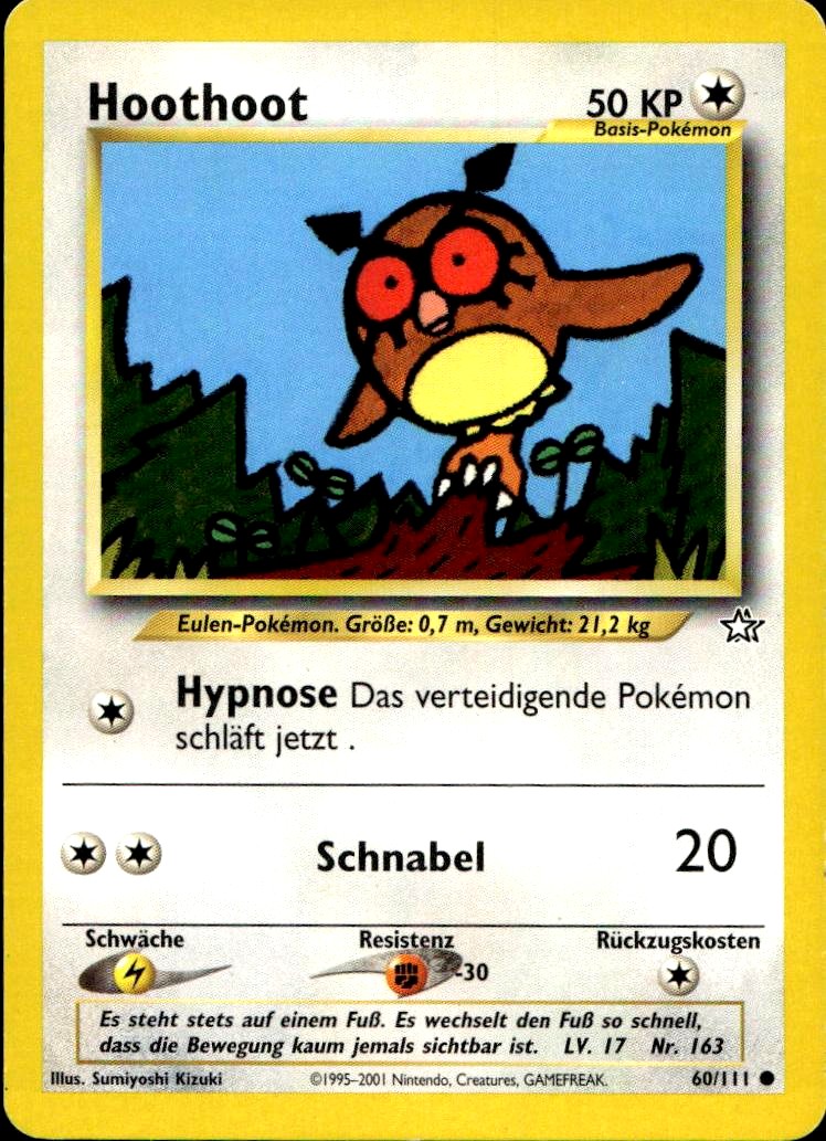 Hoothoot - Neo Genesis (Common) [N1-60] German / Excellent / Normal