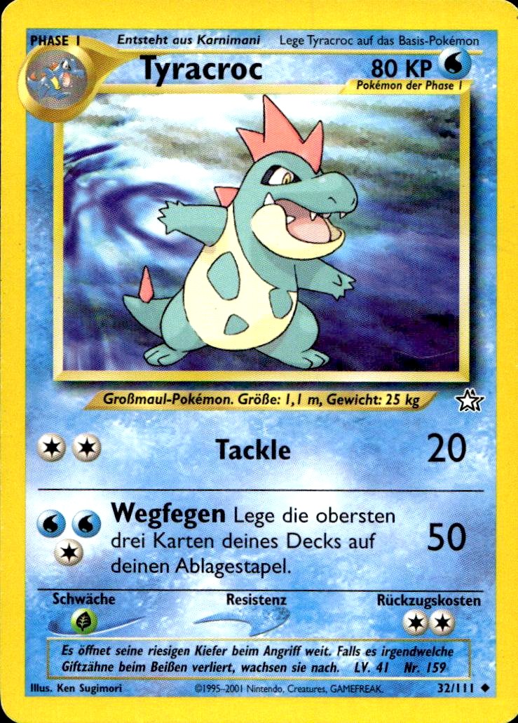 Tyracroc - Neo Genesis (Uncommon) [N1-32] German / Excellent / Normal