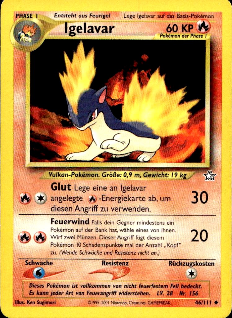 Igelavar - Neo Genesis (Uncommon) [N1-46] German / Excellent / Normal