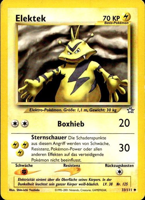 Elektek - Neo Genesis (Uncommon) [N1-33] German / Excellent / Normal