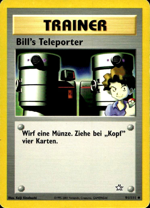 Bills Teleporter - Neo Genesis (Uncommon) [N1-91] German / Excellent / Normal