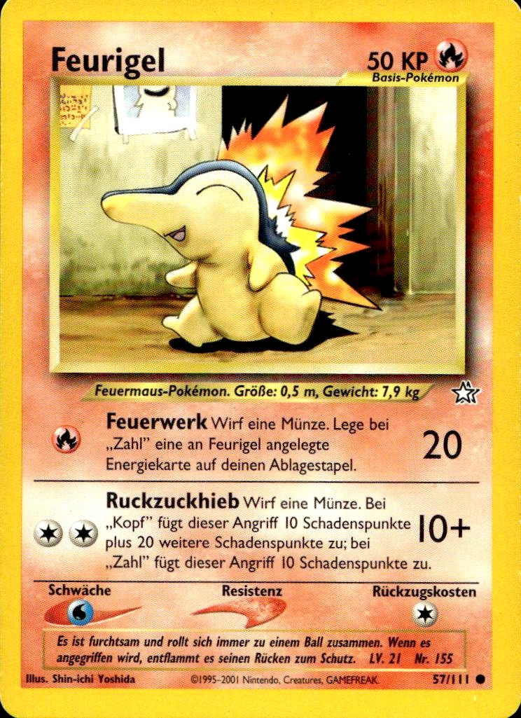 Feurigel - Neo Genesis (Common) [N1-57] German / Excellent / Normal