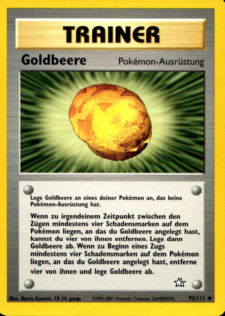 Goldbeere - Neo Genesis (Uncommon) [N1-93] German / Excellent / Normal