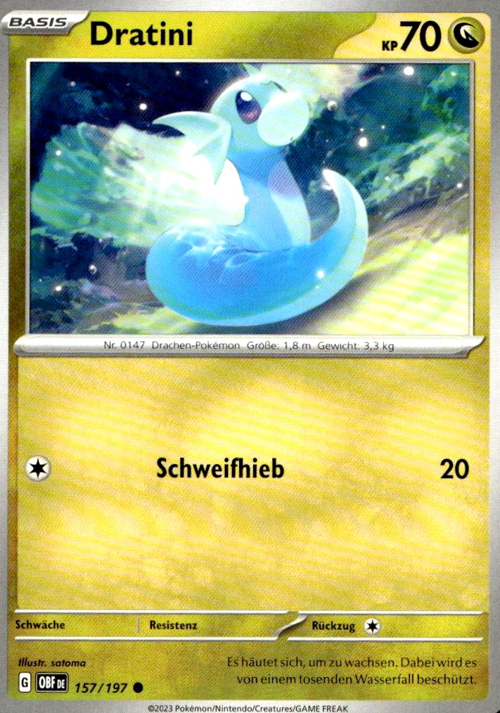Dratini - Obsidian Flames (Common) [OBF-157] German / Near Mint / Normal