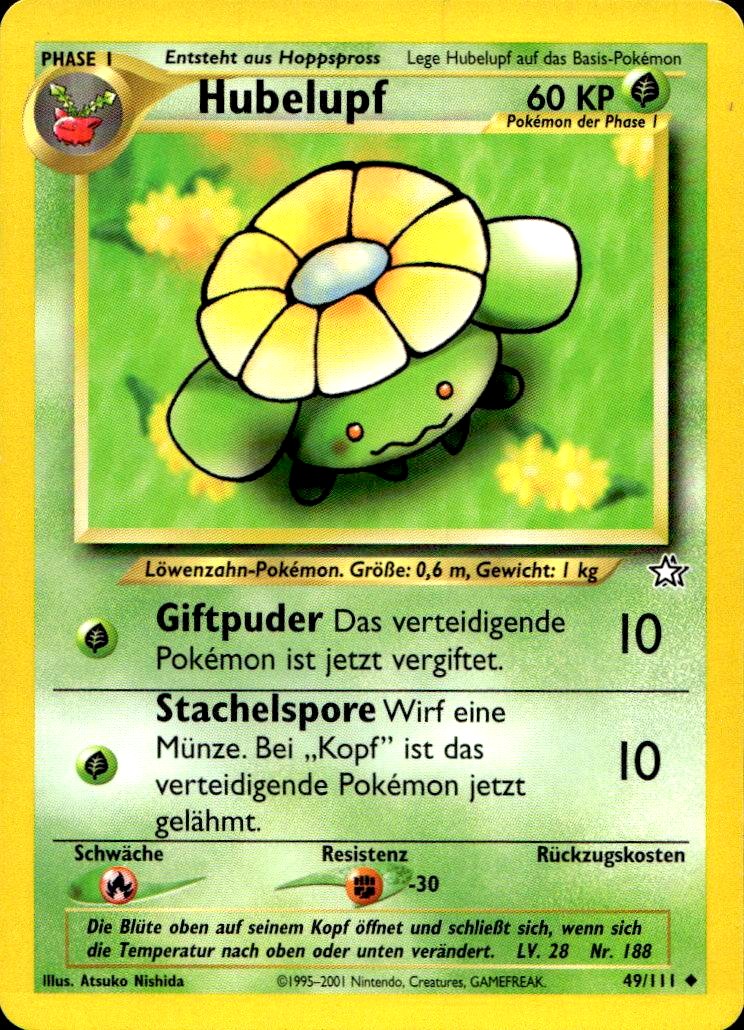 Hubelupf - Neo Genesis (Uncommon) [N1-49] German / Excellent / Normal