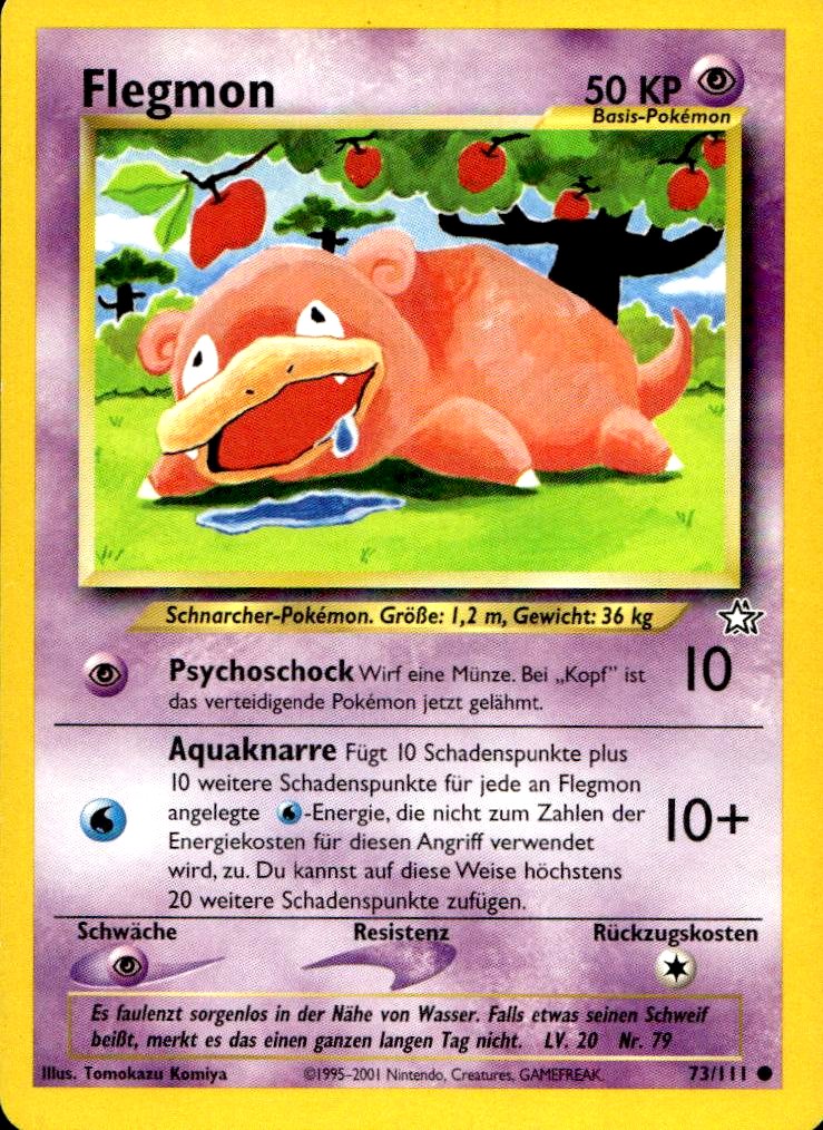 Flegmon - Neo Genesis (Common) [N1-73] German / Excellent / Normal
