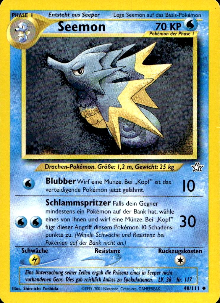 Seemon - Neo Genesis (Uncommon) [N1-48] German / Excellent / Normal